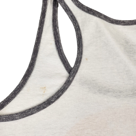 Volcom Tank Top Womens Medium White Hawaii Hawaiian Pineapple Surf Wave Graphic - Picture 7 of 10